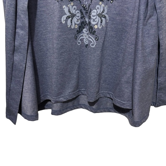 Vintage Blair 2-in-1 Cardigan Top Set Long Sleeve Open Front Pullover Large - Picture 4 of 12